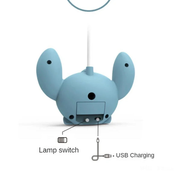 Lilo & Stitch LED Desk Lamp with Pencil Sharpener, USB Rechargeabl