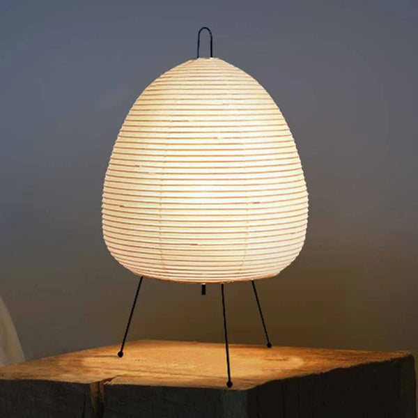 Japanese design paper LED table lamp