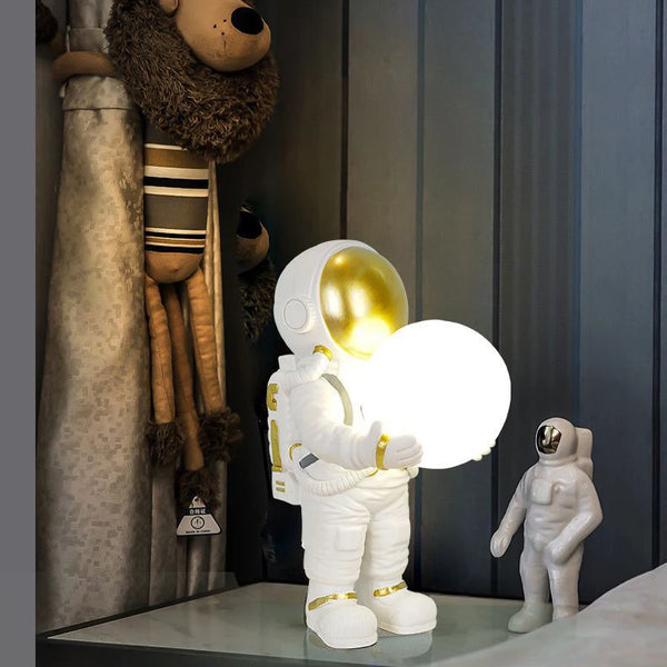 Astronaut desk lamps with rechargeable battery