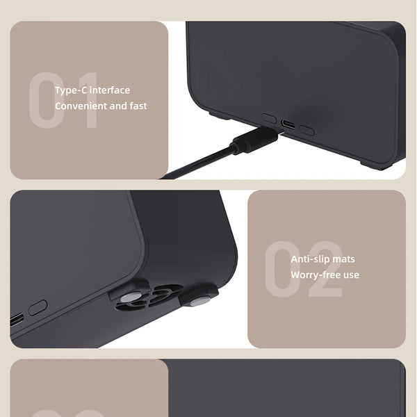 Air humidifier and aroma diffuser, essential oil humidifier, mini flame