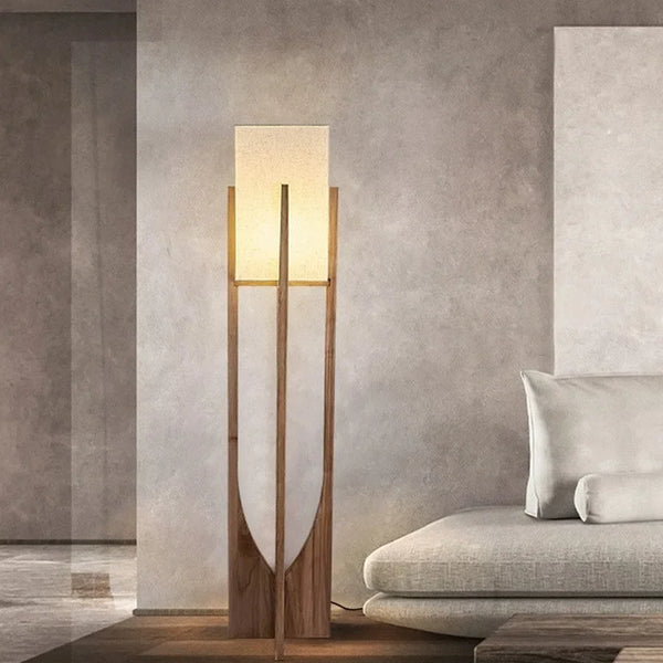 Nordic wooden floor lamps