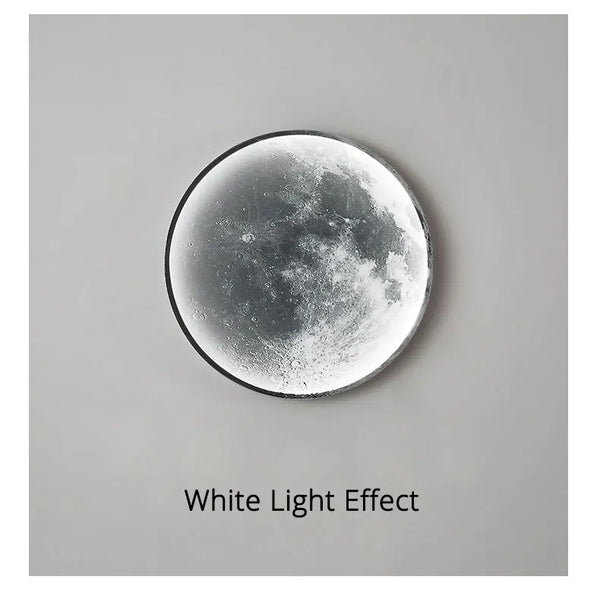 Minimalist moon wall lamp