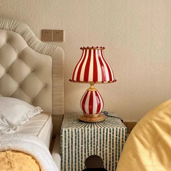 Modern circus style pendant light, glass, with LED light, Nordic style