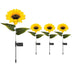 4/8 Pack Sunflower Outdoor Solar Lights for Outside with Lifelike Bigger Sunflower & Bright LED, for Yard Pathway Garden Decor