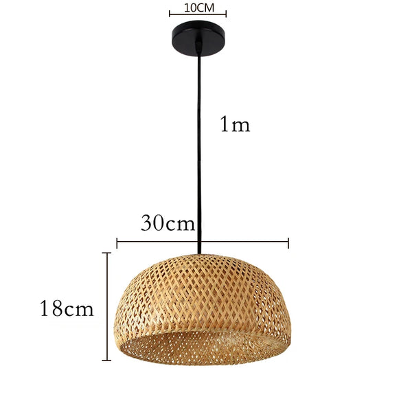 Chinese style hand-knitted bamboo pendant lights
