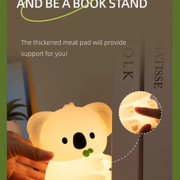cute koala silicone lamp