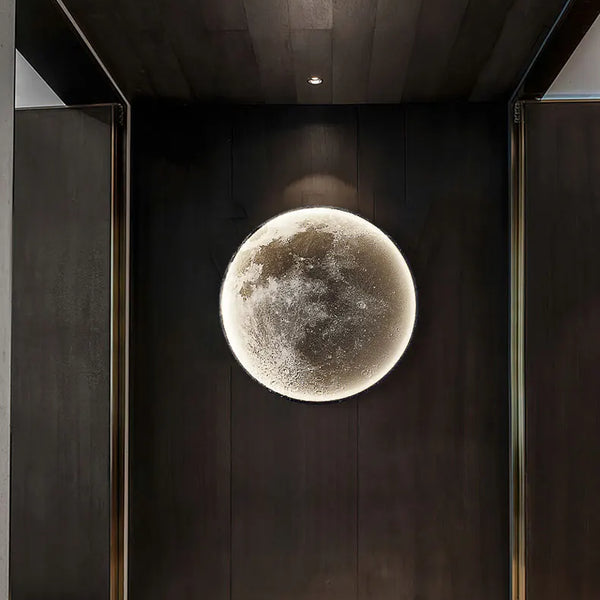 Minimalist moon wall lamp