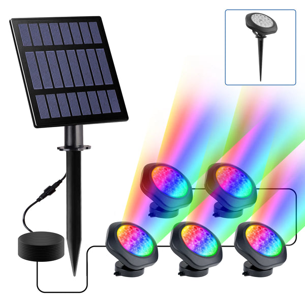 2/3/5PCS Solar Underwater LED Lights – Decorative Waterproof Lighting for Pool, Pond, Fountain, Aquarium & Lawn