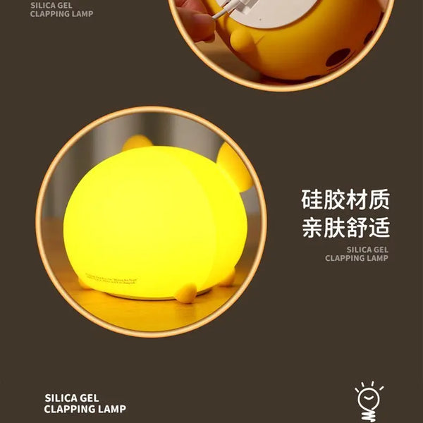 Disney Cartoon Cute Alien Night Light Silicone Bedside Lamp