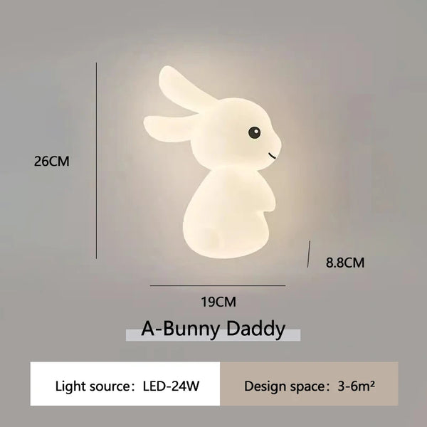 Cute Rabbit Wall Lamps LED