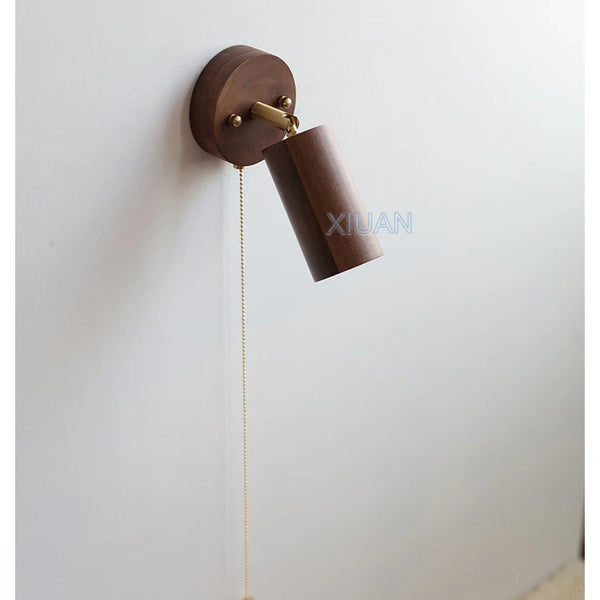 Walnut wood color lamps, Japanese solid wood