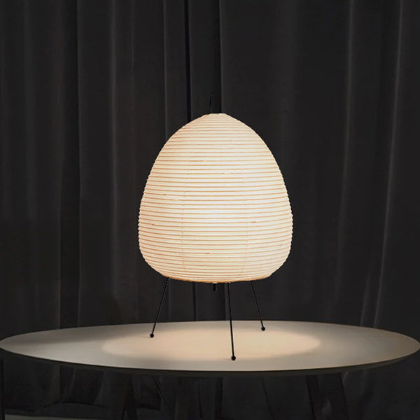 Japanese design paper LED table lamp