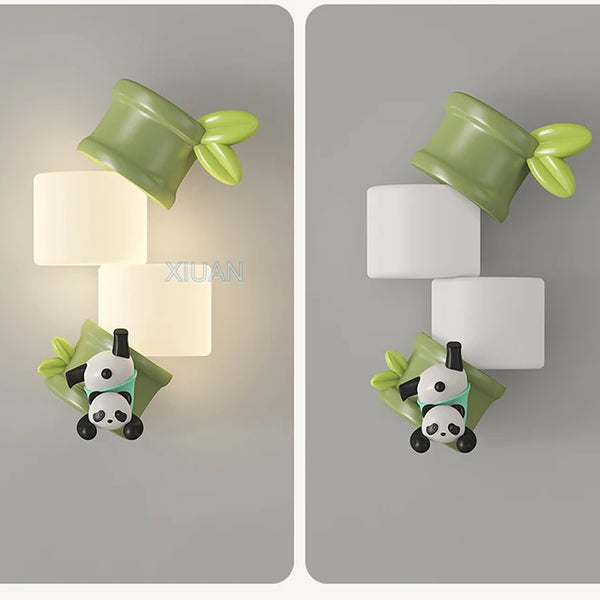 Monkey Rabbit Panda Animal Wall Lamps