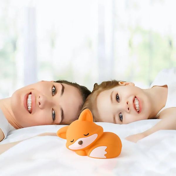 cute fox silicone lamp