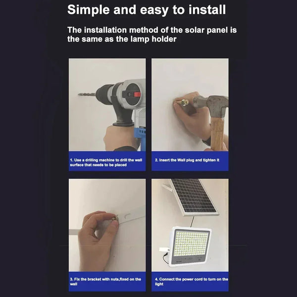 600LED Solar Motion Sensor Light β Super Bright, Waterproof Outdoor Spotlight for Garden & Yard