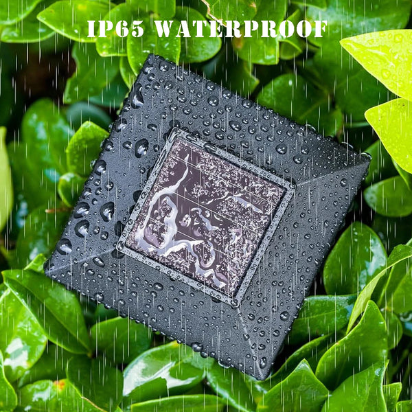 2/4PCS Solar Flame Torch Lights – 10 LEDs Flickering Outdoor Lamps for Garden, Path, Patio & Halloween Decor