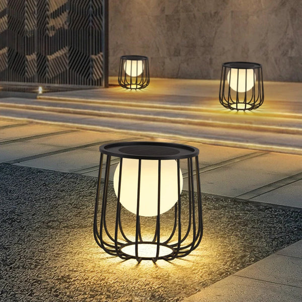 Solar powered outdoor garden light