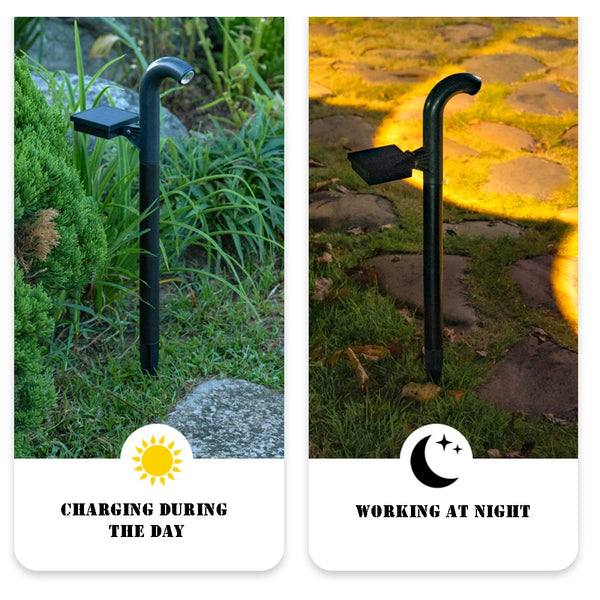 4/6PCS Solar LED Garden Lights – 3000K Warm White, Waterproof