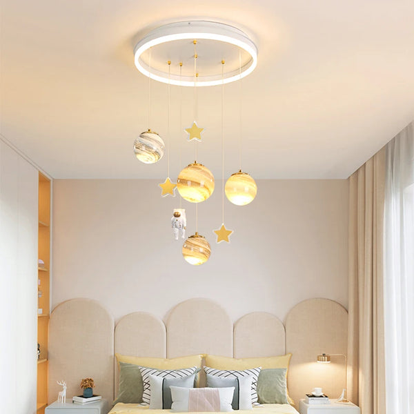 LED Astronaut Chandeliers