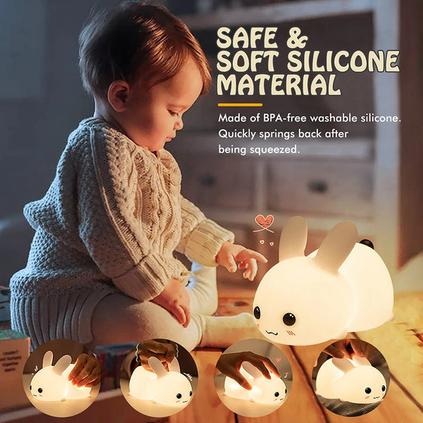 Cute Bunny silicone lamp