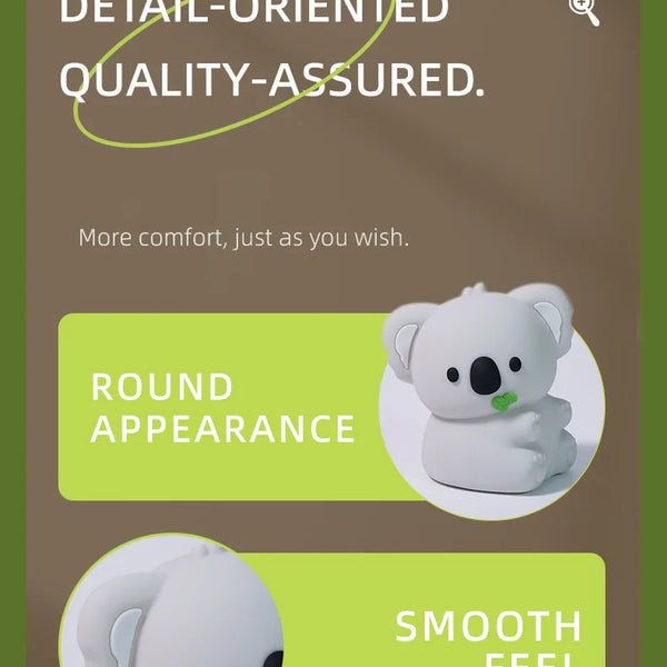 cute koala silicone lamp