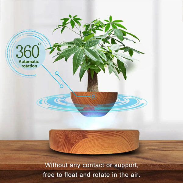 Levitating Air Rotating Bonsai Pot
