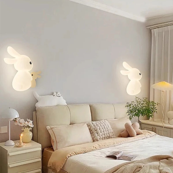 Cute Rabbit Wall Lamps LED