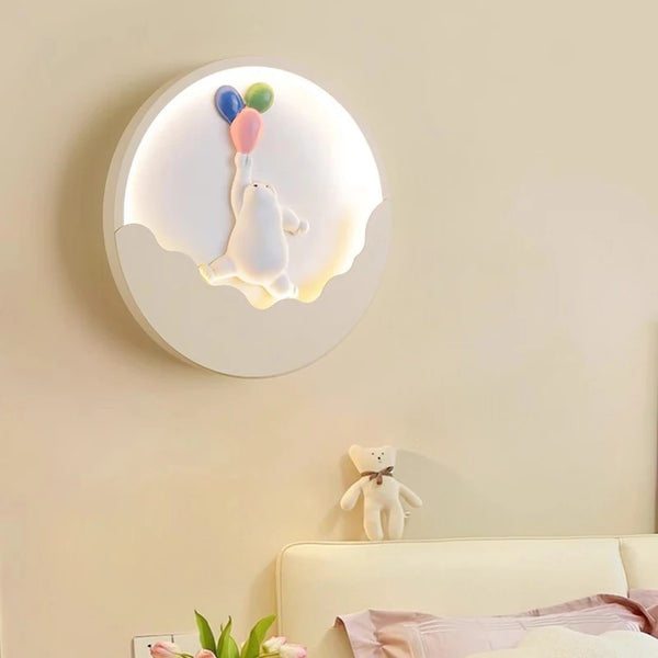 Cartoon Bear Rabbit Wall Lamps