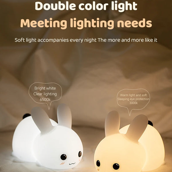 Cute Bunny silicone lamp