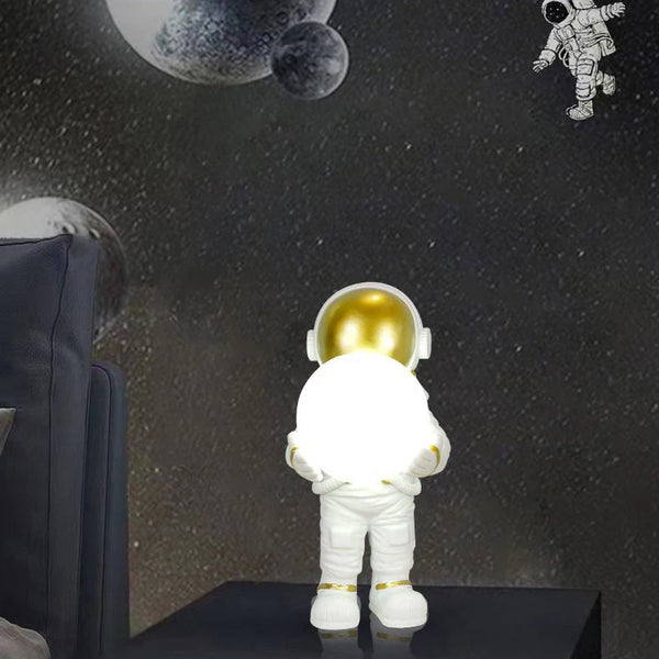 Astronaut desk lamps with rechargeable battery