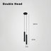 Modern Nordic LED Pendant Light, Double Head Pendant Light, Decorative Tube, Cylinder, Tube, Chandelier