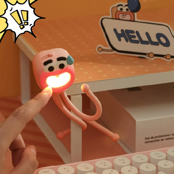 Mini adjustable octopus-shaped table lamp