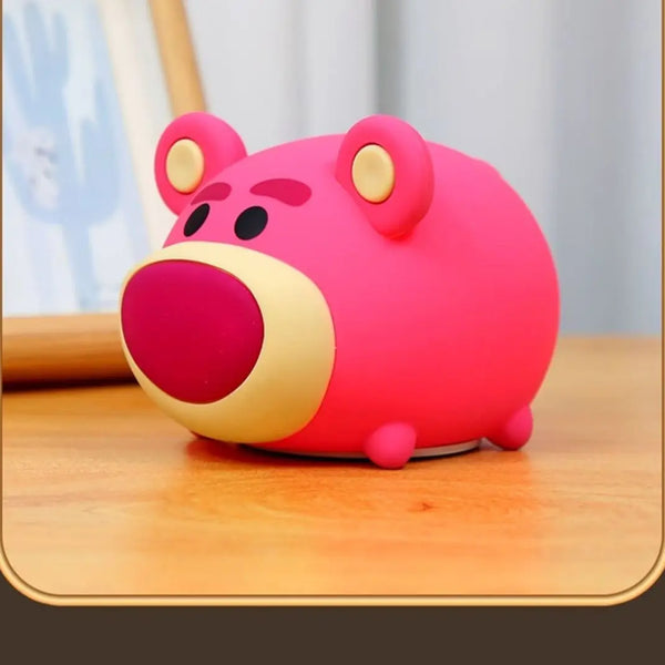 Disney Cartoon Cute Alien Night Light Silicone Bedside Lamp