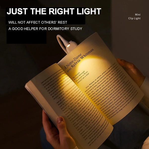 Portable LED lights ideal for night readers, USB rechargeable, eye protection