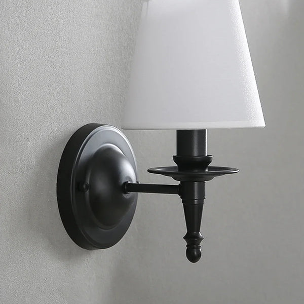 Linen wall lamp, Nordic lampshade