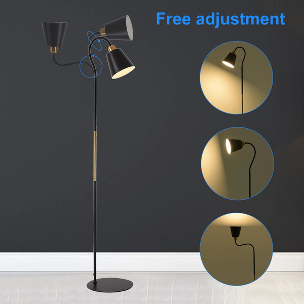 Modern and simple iron LED floor lamp