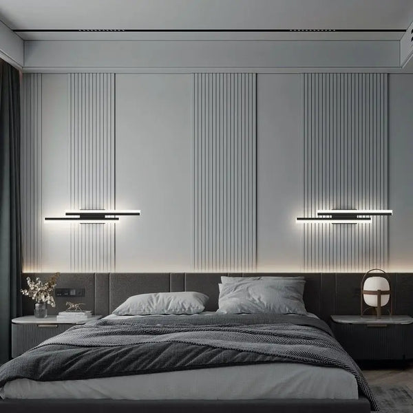 LED wall light for bedroom, sconces, acrylic lampshade
