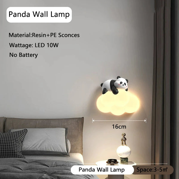 Creative Panda PE Cloud Wall Spots Wall Lamps