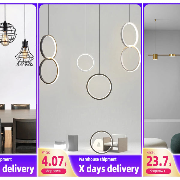 Modern LED chandeliers