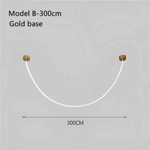 Modern chandelier with 360-degree lighting