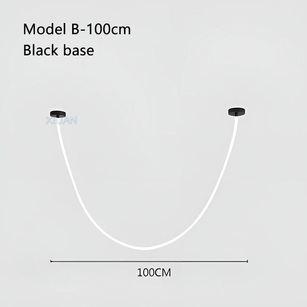 Modern chandelier with 360-degree lighting