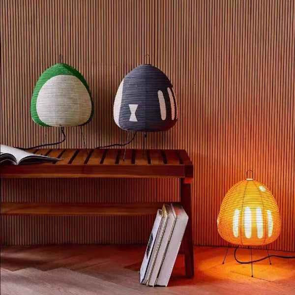 Creative minimalist rice paper LED table lamp, retro decoration