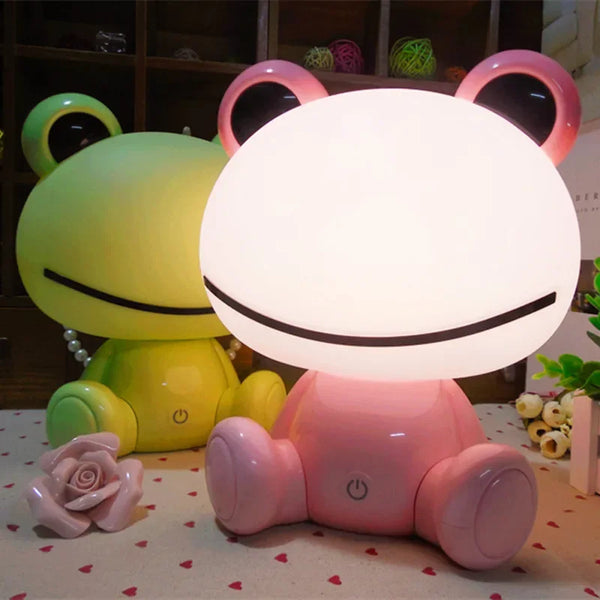 Cute silicone lamp frog