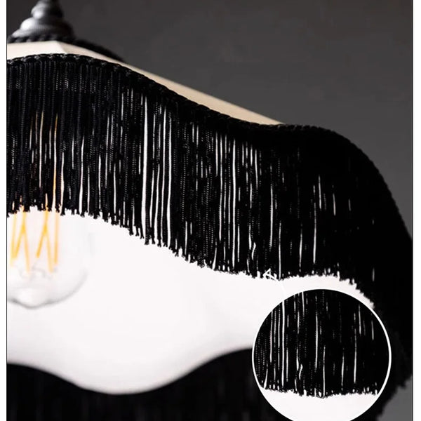 Modern Japanese Wabi Sabi fabric chandelier,