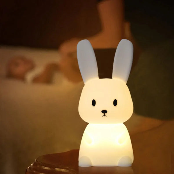 Cute silicone bunny lamp