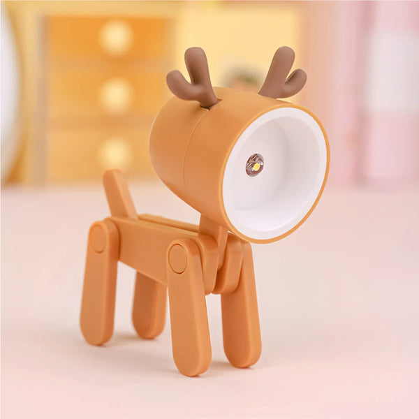 Mini LED Foldable Table Night Light Cute Animal Light