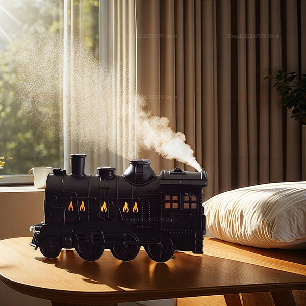 Air humidifier for model train, remote control