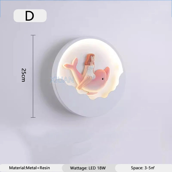 Cartoon Bear Rabbit Wall Lamps