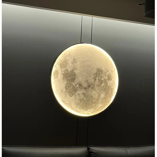 Minimalist moon wall lamp