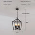 American retro minimalist pendant light with metal frame